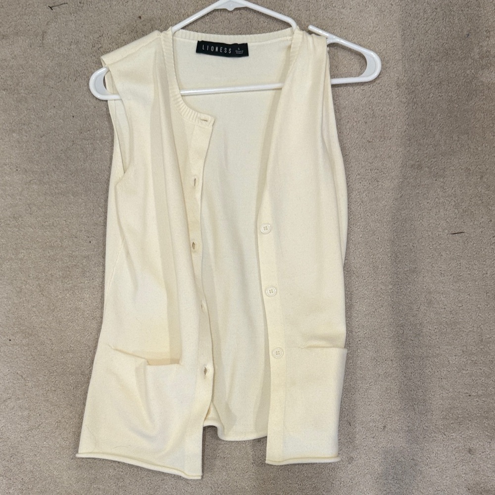 Lioness Cream Button Down Shirt
